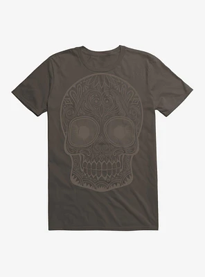 Light Grey Sugar Skull T-Shirt