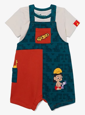 Disney The Emperor's New Groove Kuzco Color Block Infant T-Shirt and Overall Set