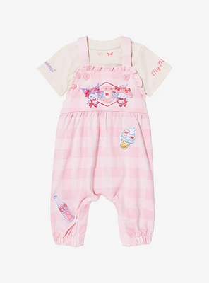 Sanrio My Melody & Kuromi Diner Infant Overall T-Shirt Set - BoxLunch Exclusive