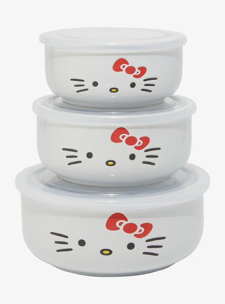 Sanrio Hello Kitty Face Bowl Set