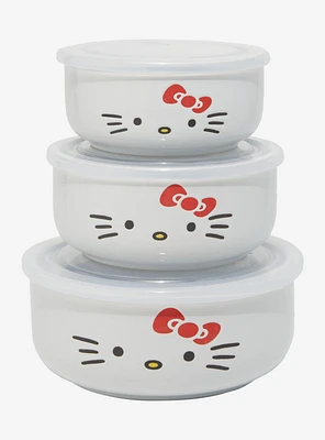 Sanrio Hello Kitty Face Bowl Set