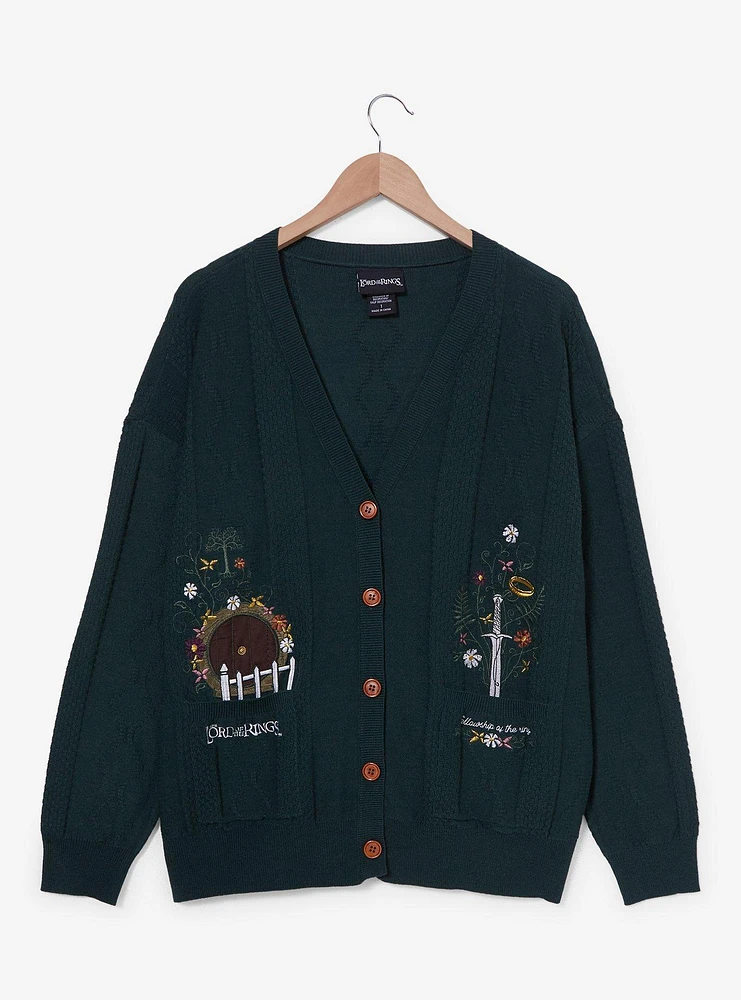 the Lord of Rings Hobbit Home Women's Plus Cardigan — BoxLunch Exclusive