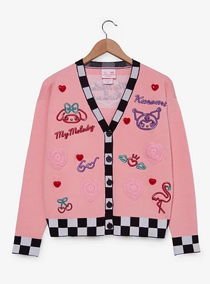 Sanrio My Melody & Kuromi Diner Icons Women's Cardigan - BoxLunch Exclusive