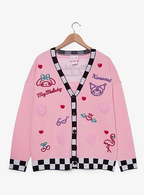 Sanrio My Melody & Kuromi Diner Icons Women's Plus Cardigan - BoxLunch Exclusive