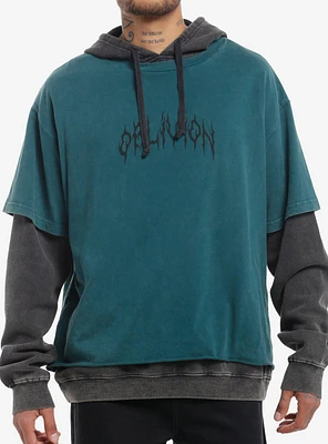 Oblivion Oversized Twofer Hoodie