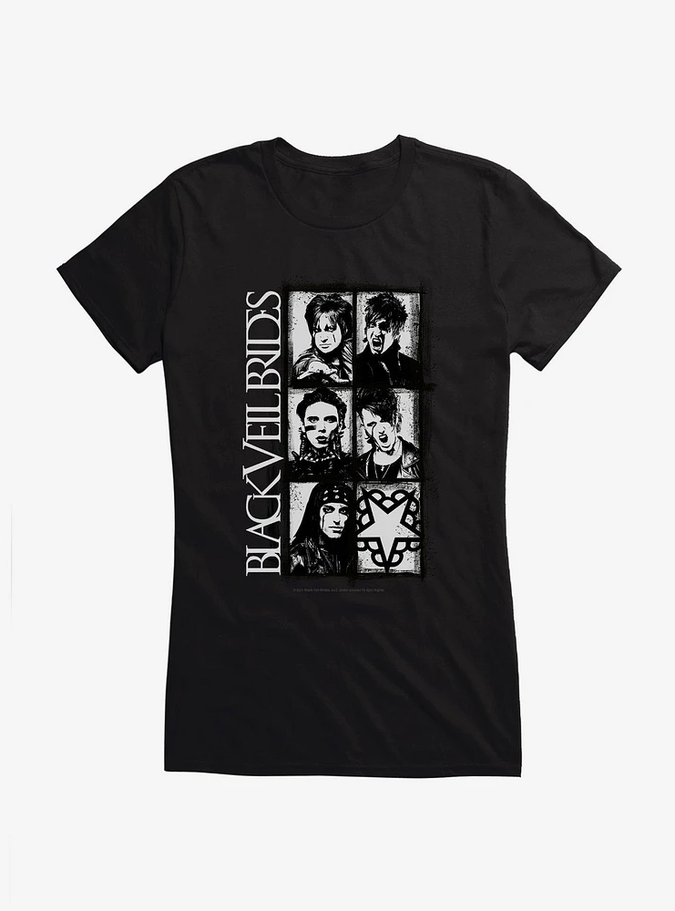 Black Veil Brides Band Portrait Girls T-Shirt