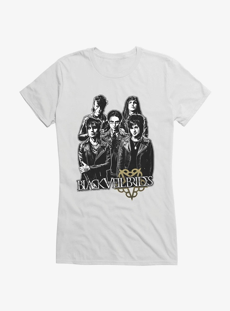 Black Veil Brides & White Photo Girls T-Shirt