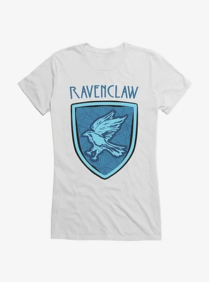 Harry Potter Ravenclaw Modern Geometric Emblem Girls T-Shirt