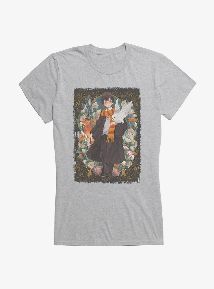 Harry Potter and Hedwig Fantasy Style Girls T-Shirt