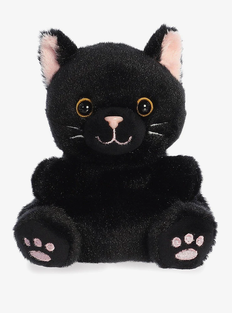 Aurora Palm Pals Twilight Black Cat Plush