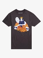 Cat Pumpkin Candle T-Shirt By Taylor Ross1