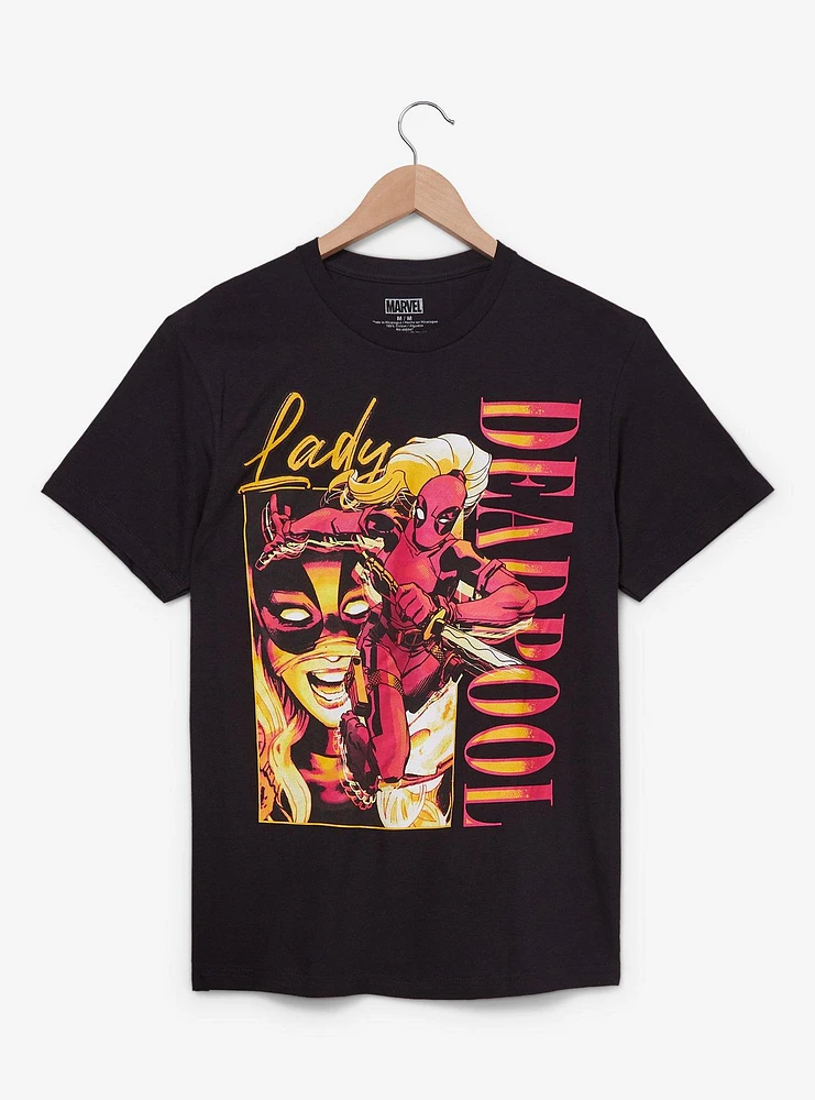 Marvel Deadpool Lady Multi-Portrait T-Shirt - BoxLunch Exclusive