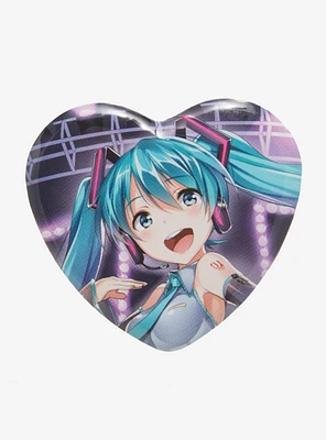 Hatsune Miku Heart-Shaped Button