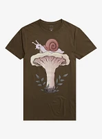 Snail Mushroom T-Shirt By Fairydrop