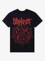 Slipknot Nonagram Members Two-Sided T-Shirt