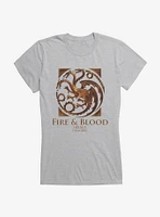 House Of The Dragon Fire And Blood Targaryen Girls T-Shirt