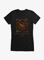 House Of The Dragon Fire And Blood Targaryen Girls T-Shirt