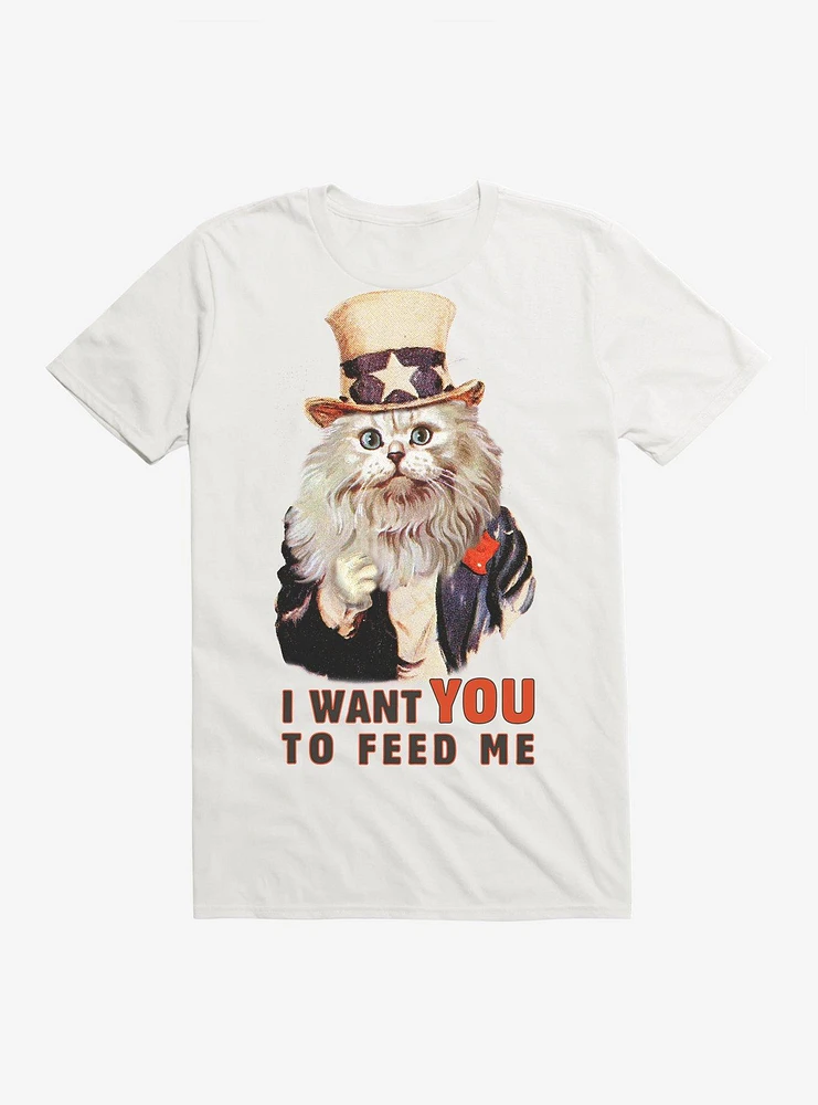 I Want You To Feed Me Cat T-Shirt