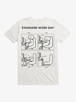 Work Day Comic Panel T-Shirt