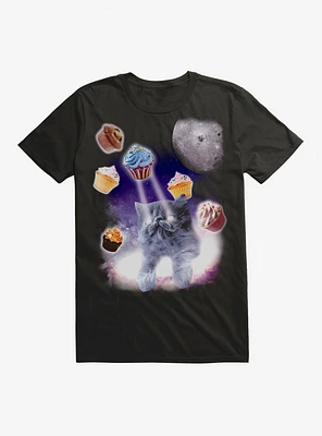 Galaxy Cupcakes Cat T-Shirt