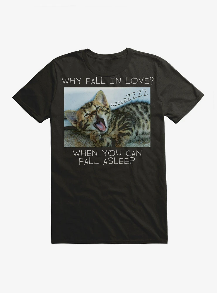 Why Fall Love Cat T-Shirt