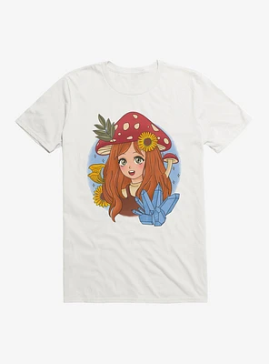 Cottagecore Mushroom Girl T-Shirt