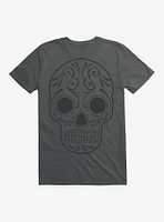 Grey Sugar Skull T-Shirt