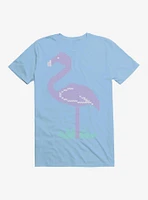 Faux Embroidered Flamingo T-Shirt