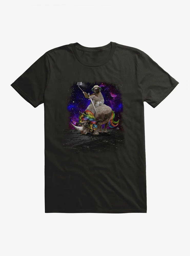 Sloth Rhinocorn and Selfie Stick T-Shirt