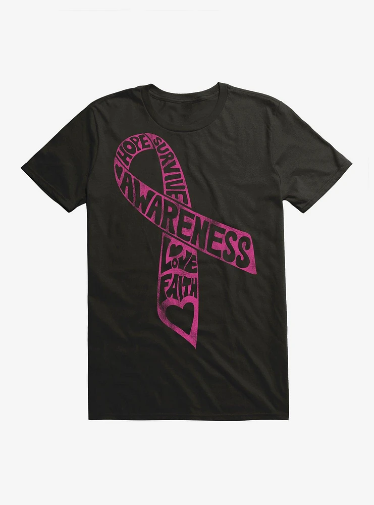 Pink Cancer Ribbon T-Shirt