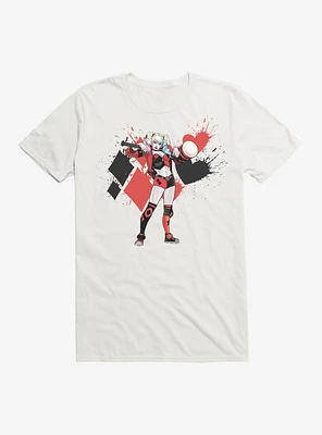 DC Comics Batman Harley Quinn Diamond Hearts T-Shirt