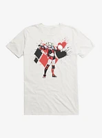 DC Comics Batman Harley Quinn Diamond Hearts T-Shirt