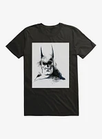 DC Comics Batman Skull Watercolor Black T-Shirt