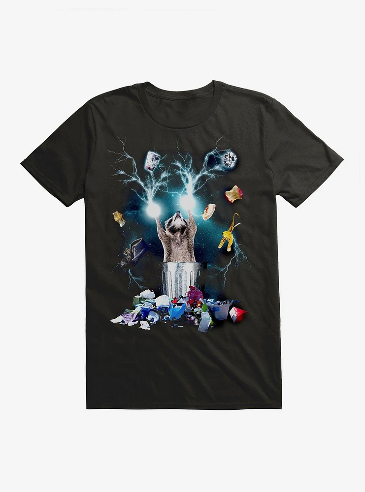 Dumpster Lightning Raccoon T-Shirt