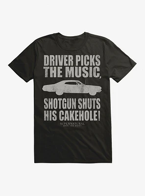 Supernatural Driver Picks The Music T-Shirt