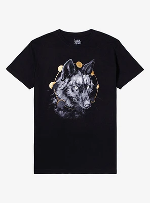 Wolf Moon Phase T-Shirt By Brian Serway