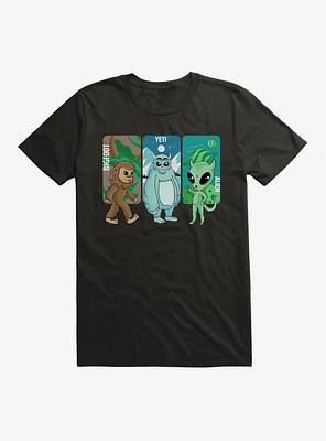 Bigfoot Yeti And Alien T-Shirt