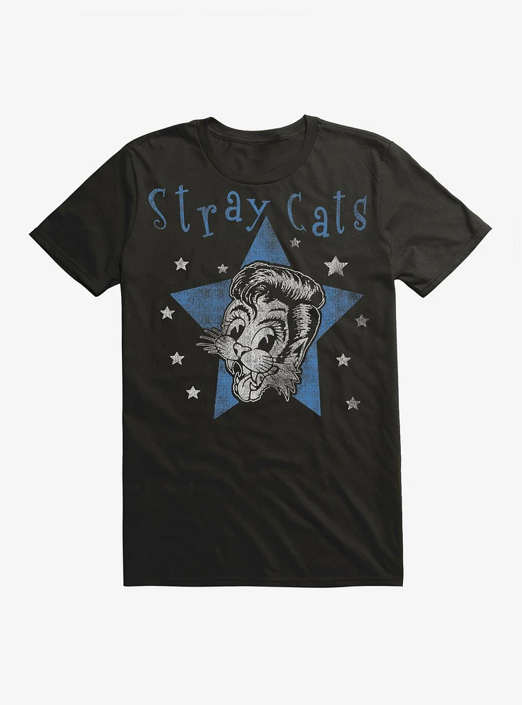 Stray Cats Logo Starts T-Shirt