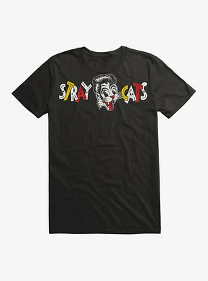 Stray Cats Word Logo T-Shirt