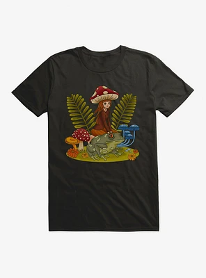 Cottagecore Frog Riding T-Shirt