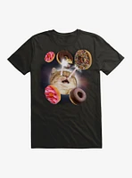 Cat Laser Beam Donuts T-Shirt