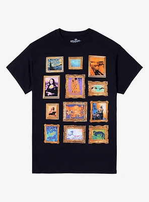 Art Gallery Frames T-Shirt By Goodie Two Sleeves