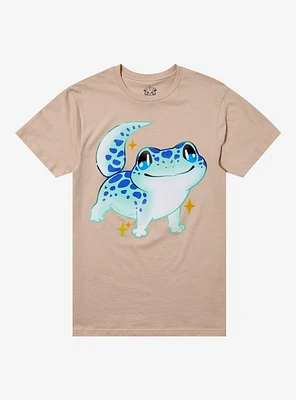 Blue Gecko Star T-Shirt By Tealux Art