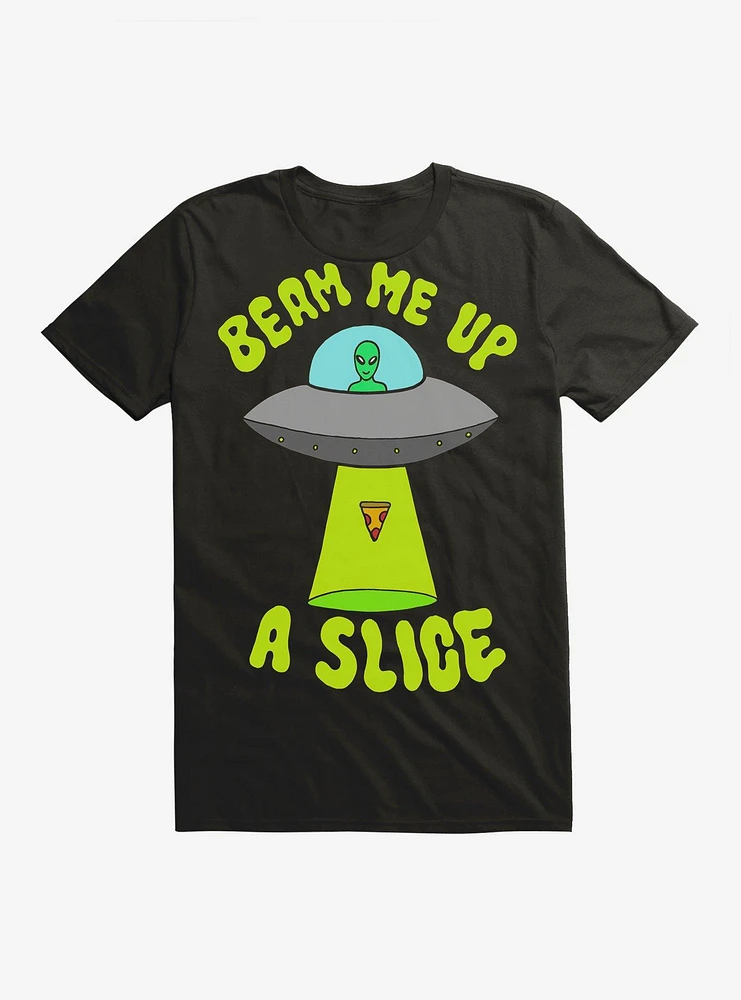 Beam Me Up a Slice Alien T-Shirt