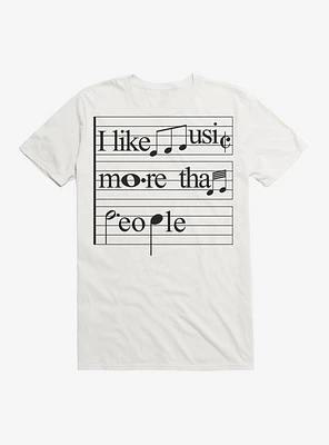 I Like Music More Than People T-Shirt