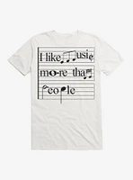 I Like Music More Than People T-Shirt