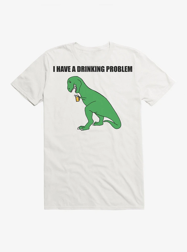 Drinking Problem Dinosaur T-Shirt