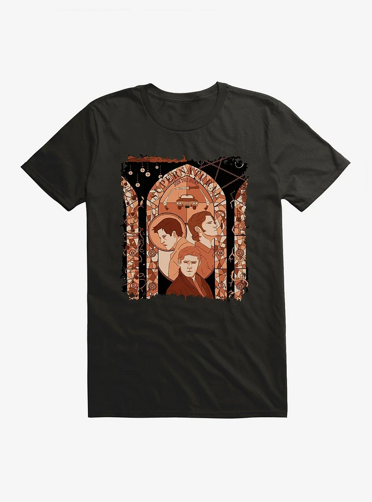 Supernatural Join The Hunt Stained Glass T-Shirt