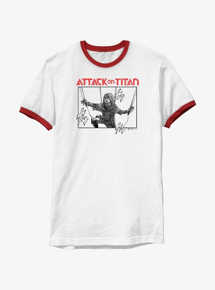 Attack On Titan Armin Manga Poster Ringer T-Shirt