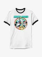 Disney Mickey Mouse Group Pose Ringer T-Shirt